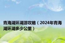 青海湖环湖游攻略（2024年青海湖环湖多少公里）