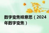 数字变焦啥意思（2024年数字变焦）