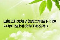 山坡上补充句子答案二年级下（2024年山坡上补充句子怎么写）