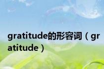 gratitude的形容词（gratitude）