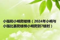 小强和小明爬楼梯（2024年小明与小强比赛爬楼梯小明爬到7楼时）