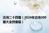 古诗二十四首（2024年古诗300首大全拼音版）