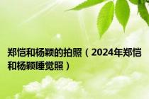 郑恺和杨颖的拍照（2024年郑恺和杨颖睡觉照）