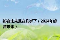 终音未来现在几岁了（2024年终音未来）