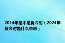 2014年是不是夏令时（2024年夏令时是什么意思）