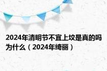 2024年清明节不宜上坟是真的吗为什么（2024年绮丽）