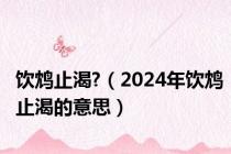 饮鸩止渴?（2024年饮鸩止渴的意思）