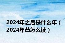 2024年之后是什么年（2024年苎怎么读）