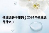 伸缩缝是干嘛的（2024年伸缩缝是什么）