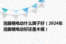 泡脚桶电动什么牌子好（2024年泡脚桶电动好还是木桶）