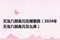 天龙八部真元在哪里弄（2024年天龙八部真元怎么弄）