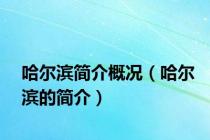 哈尔滨简介概况（哈尔滨的简介）