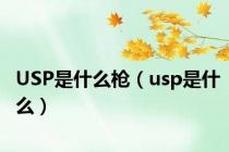 USP是什么枪（usp是什么）