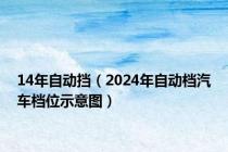 14年自动挡（2024年自动档汽车档位示意图）