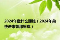 2024年做什么赚钱（2024年弟快进来姐那里痒）