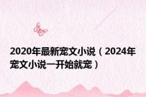 2020年最新宠文小说（2024年宠文小说一开始就宠）