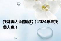 找到美人鱼的照片（2024年寻找美人鱼）