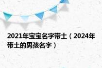 2021年宝宝名字带土（2024年带土的男孩名字）