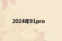 2024年91pro