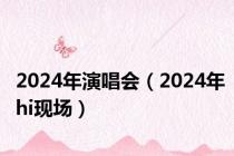 2024年演唱会（2024年hi现场）