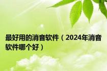 最好用的消音软件（2024年消音软件哪个好）