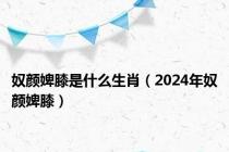 奴颜婢膝是什么生肖（2024年奴颜婢膝）