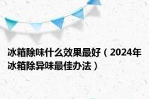 冰箱除味什么效果最好（2024年冰箱除异味最佳办法）