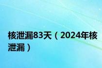 核泄漏83天（2024年核泄漏）