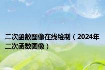 二次函数图像在线绘制（2024年二次函数图像）