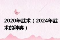 2020年武术（2024年武术的种类）