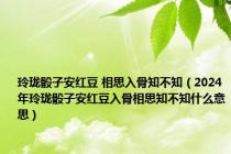 玲珑骰子安红豆 相思入骨知不知（2024年玲珑骰子安红豆入骨相思知不知什么意思）