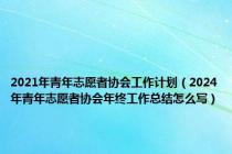 2021年青年志愿者协会工作计划（2024年青年志愿者协会年终工作总结怎么写）