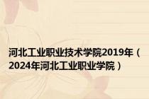 河北工业职业技术学院2019年（2024年河北工业职业学院）