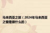 马来西亚之旅（2024年马来西亚之窗是做什么的）