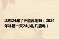 冰箱24年了还能再用吗（2024年冰箱一天24小时几度电）