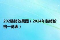 202装修效果图（2024年装修价格一览表）