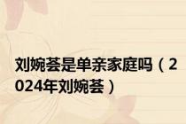 刘婉荟是单亲家庭吗（2024年刘婉荟）