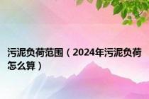 污泥负荷范围（2024年污泥负荷怎么算）