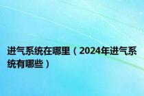 进气系统在哪里（2024年进气系统有哪些）