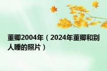 董卿2004年（2024年董卿和别人睡的照片）