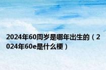 2024年60周岁是哪年出生的（2024年60e是什么梗）