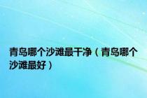 青岛哪个沙滩最干净（青岛哪个沙滩最好）