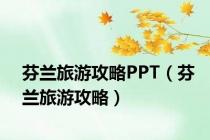 芬兰旅游攻略PPT（芬兰旅游攻略）