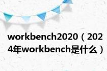 workbench2020（2024年workbench是什么）