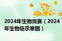 2024年生物竞赛（2024年生物链示意图）