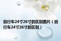 自行车24寸26寸的区别图片（自行车24寸26寸的区别）