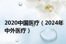 2020中国医疗（2024年中外医疗）