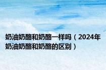 奶油奶酪和奶酪一样吗（2024年奶油奶酪和奶酪的区别）