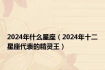 2024年什么星座（2024年十二星座代表的精灵王）