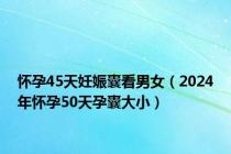 怀孕45天妊娠囊看男女（2024年怀孕50天孕囊大小）